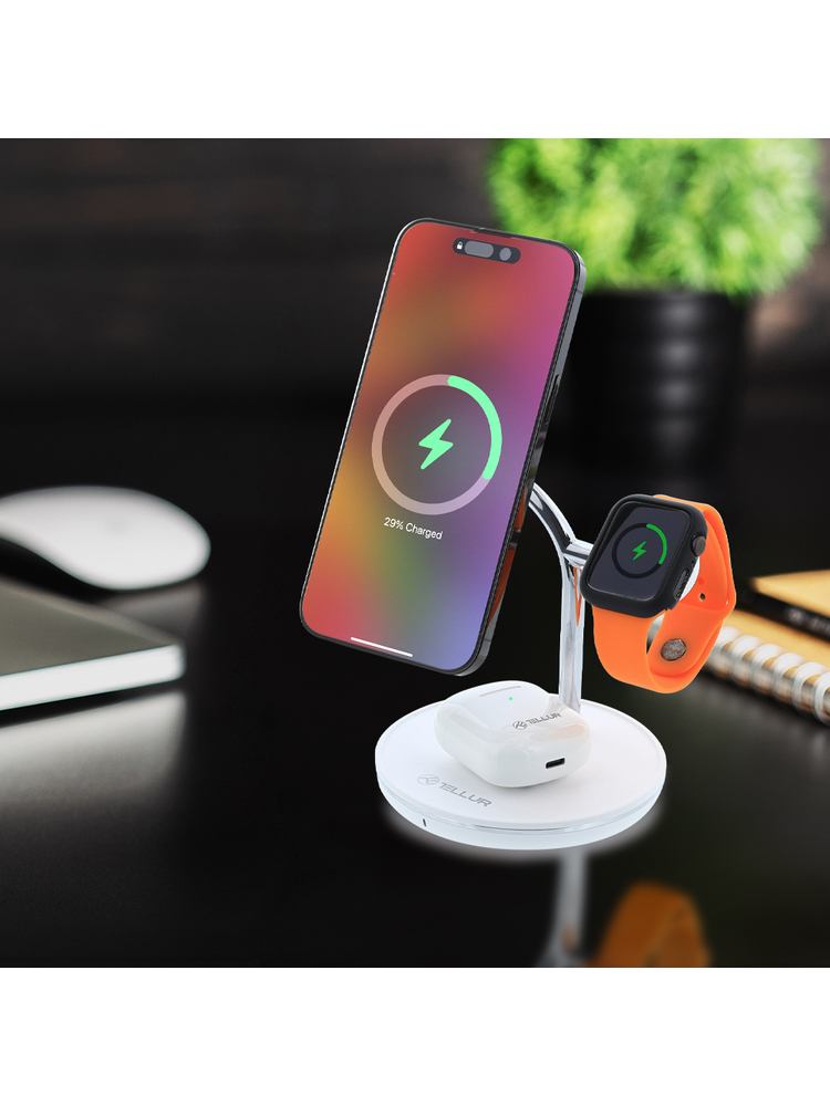 Tellur 3in1 MagSafe Wireless Desk Charger