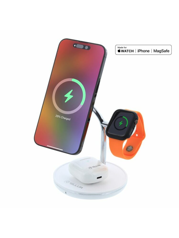 Tellur 3in1 MagSafe Wireless Desk Charger