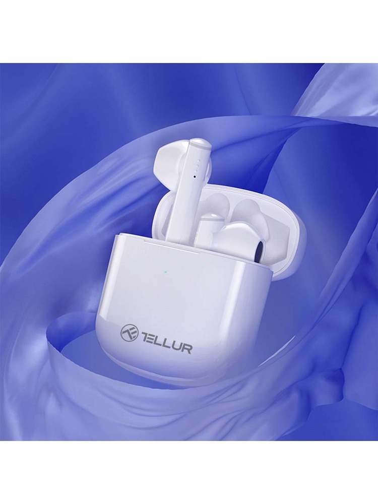 Tellur Aura True Wireless Earphones APP white