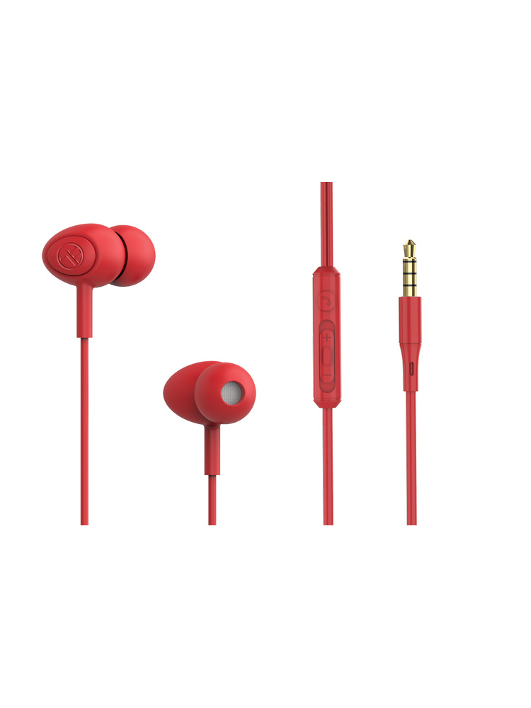 Tellur Basic Gamma wired in-ear headphones red