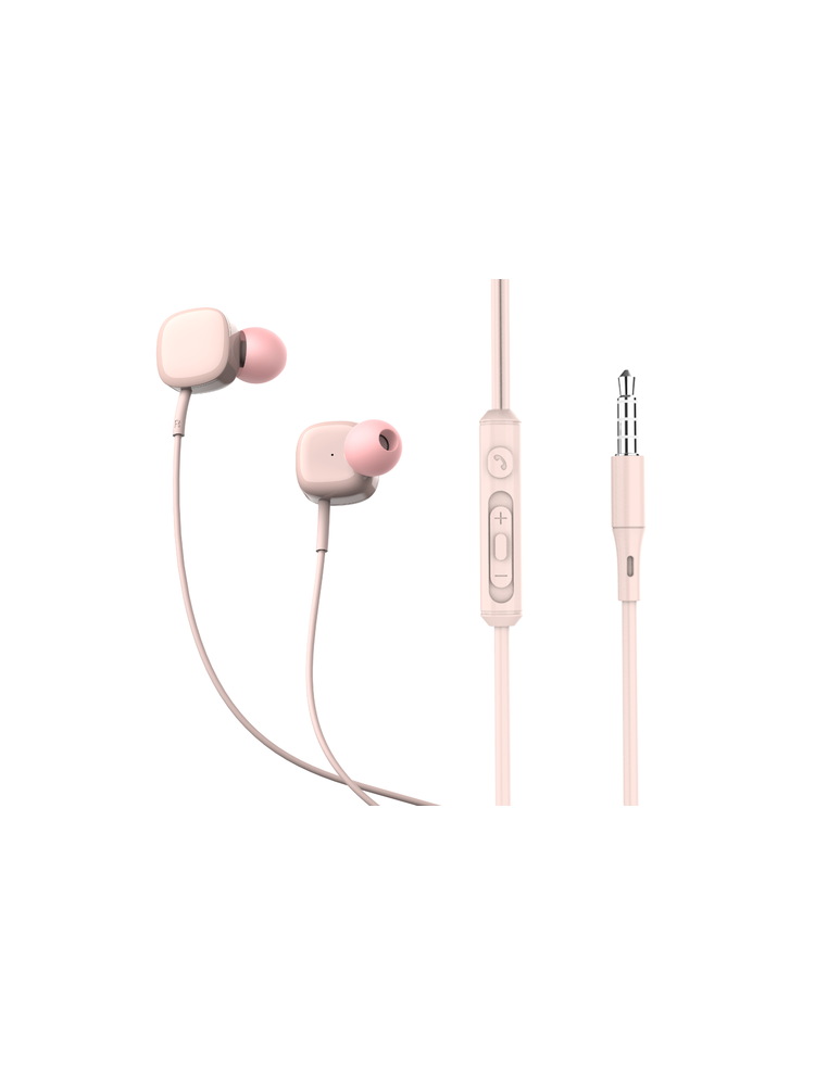 Tellur Basic Sigma wired in-ear headphones pink