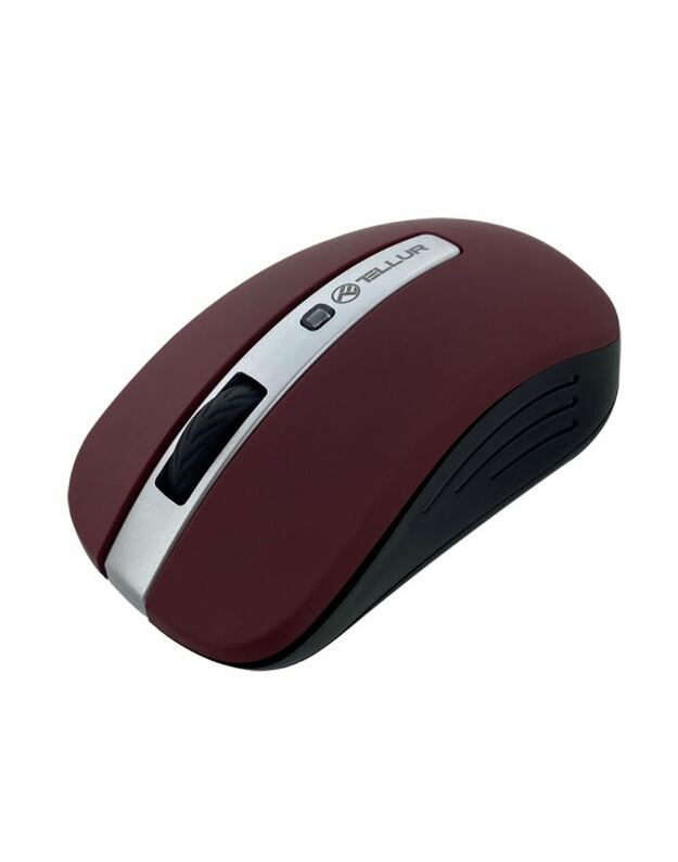 Tellur Basic Wireless Mouse, LED dark red