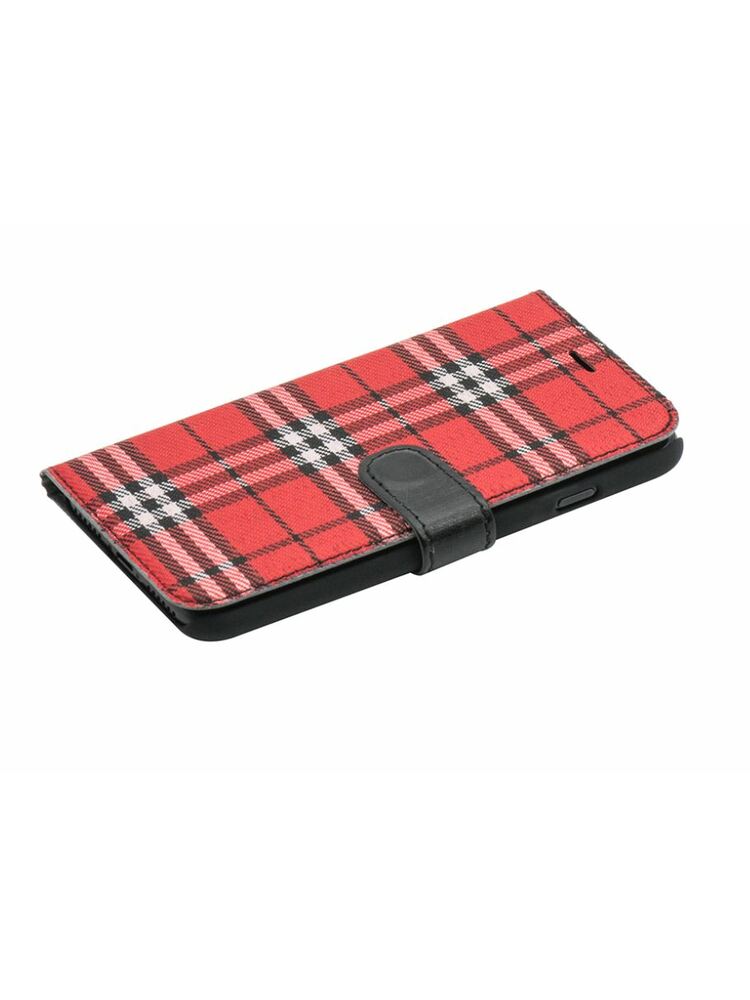 Tellur Book case Bimaterial for iPhone 7 black/red