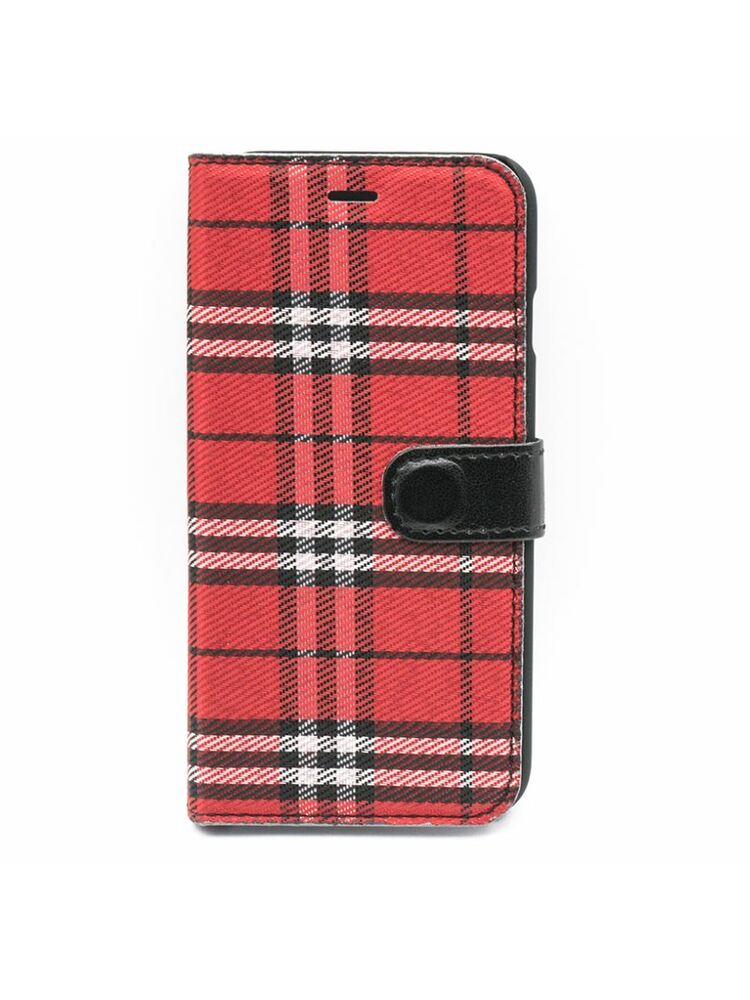 Tellur Book case Bimaterial for iPhone 7 black/red