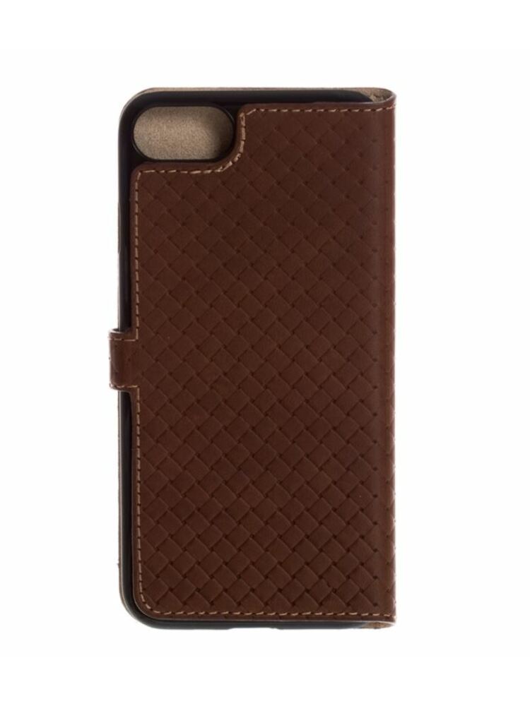 Tellur Book case Genuine Leather Cross for iPhone 7 brown