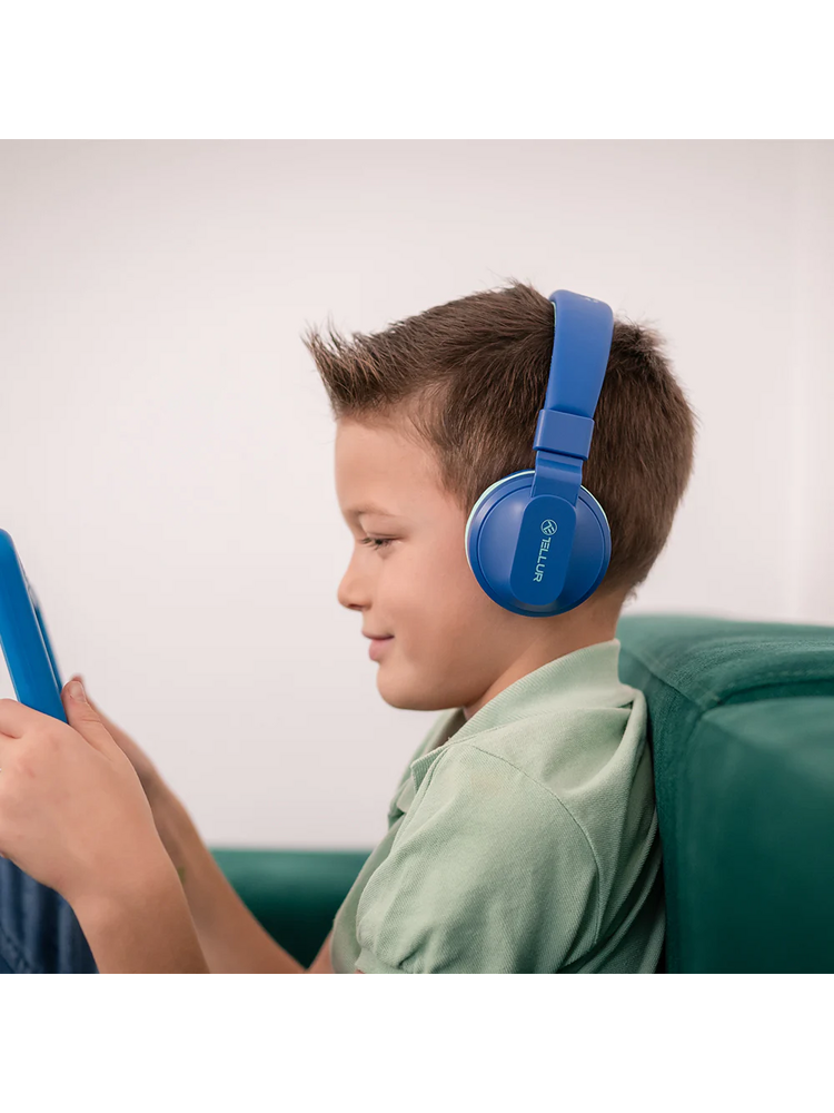 Tellur Buddy Bluetooth Over-Ear Headphones Blue
