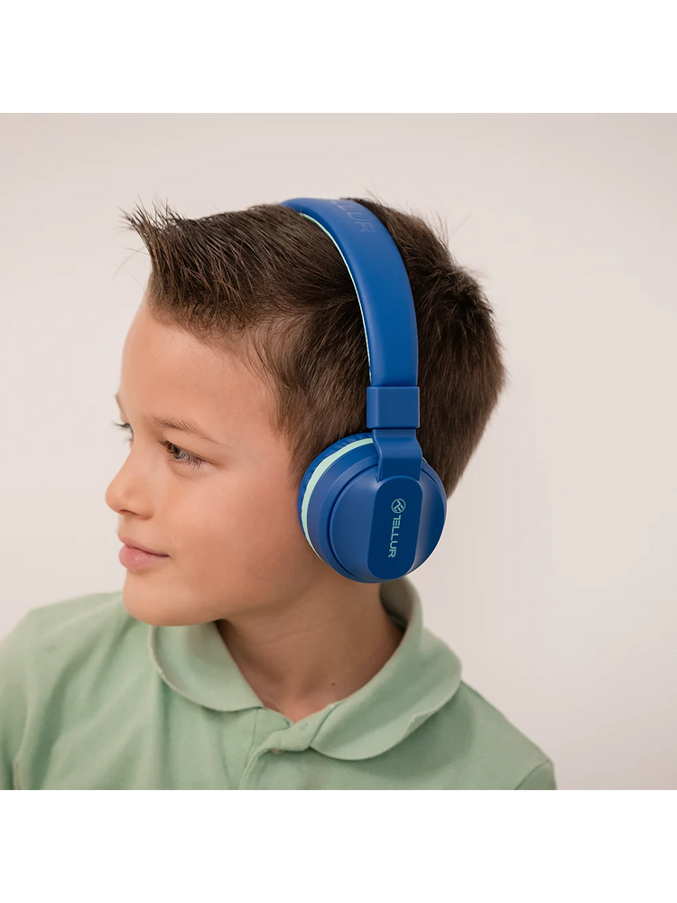 Tellur Buddy Bluetooth Over-Ear Headphones Blue