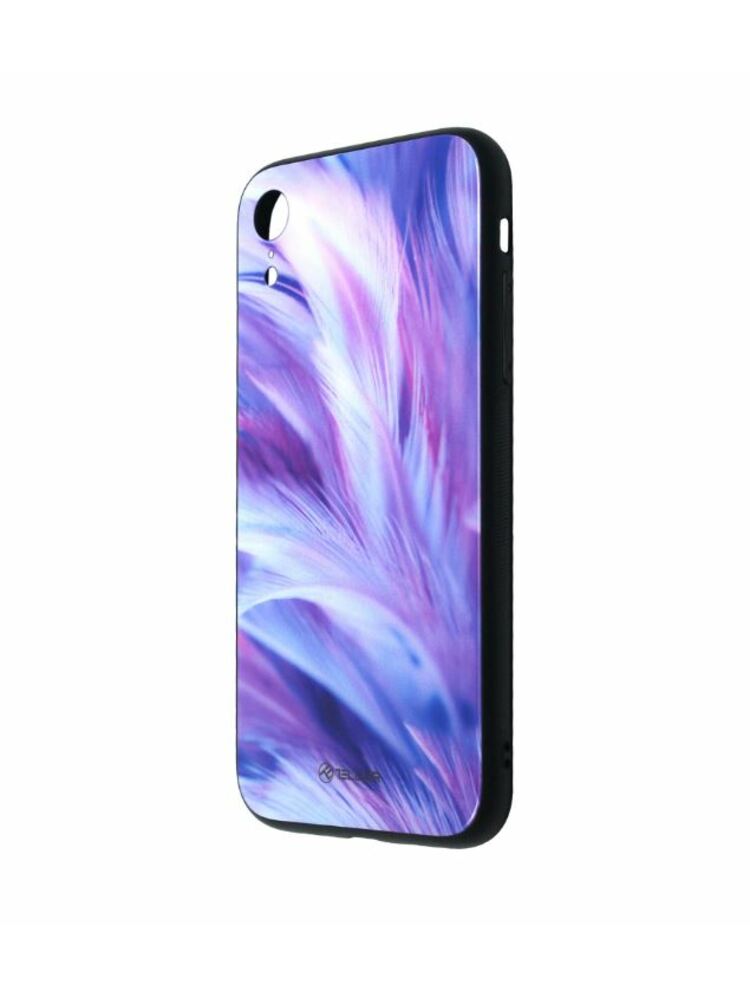 Tellur Cover Glass print for iPhone XR feather