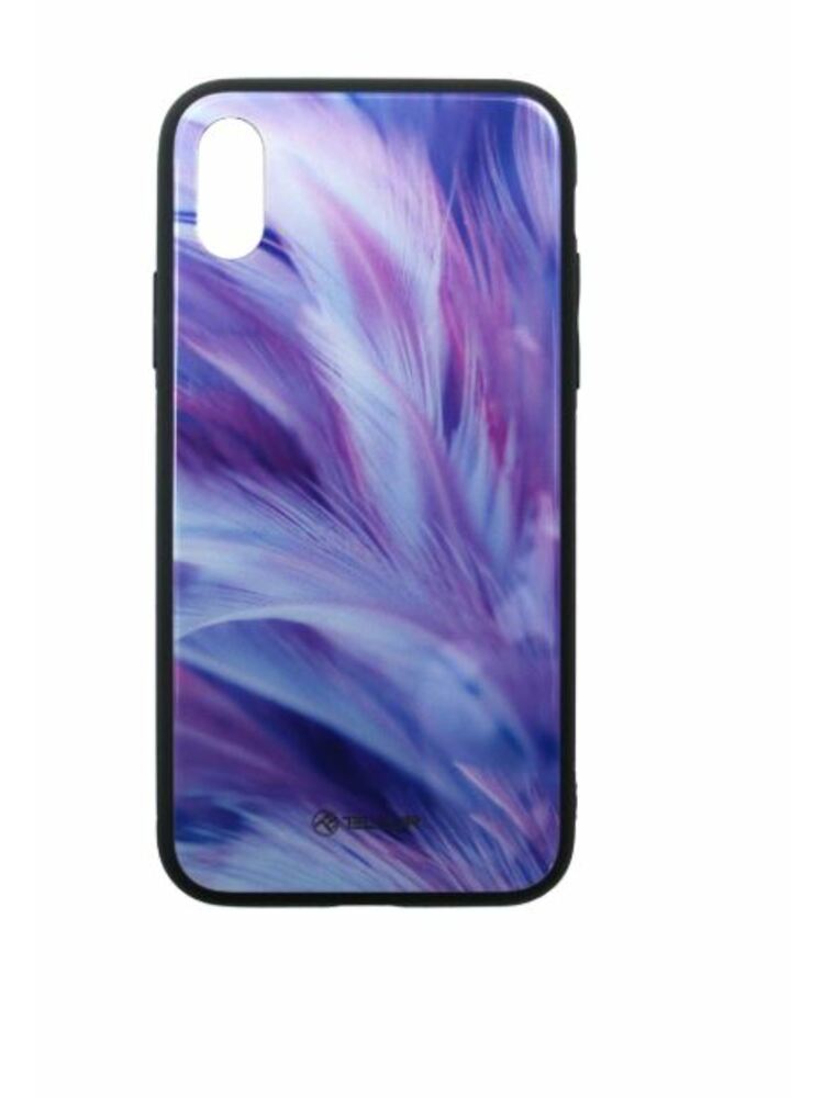 Tellur Cover Glass print for iPhone XS feather