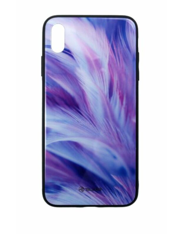 Tellur Cover Glass print for iPhone XS MAX feather