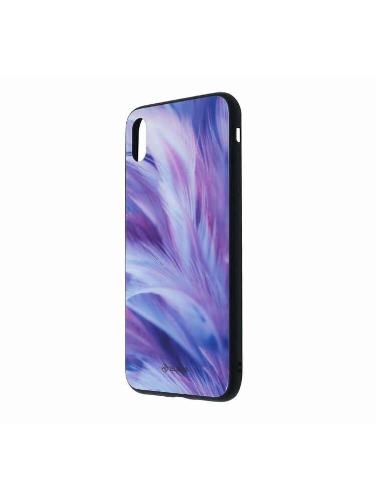 Tellur Cover Glass print for iPhone XS MAX feather