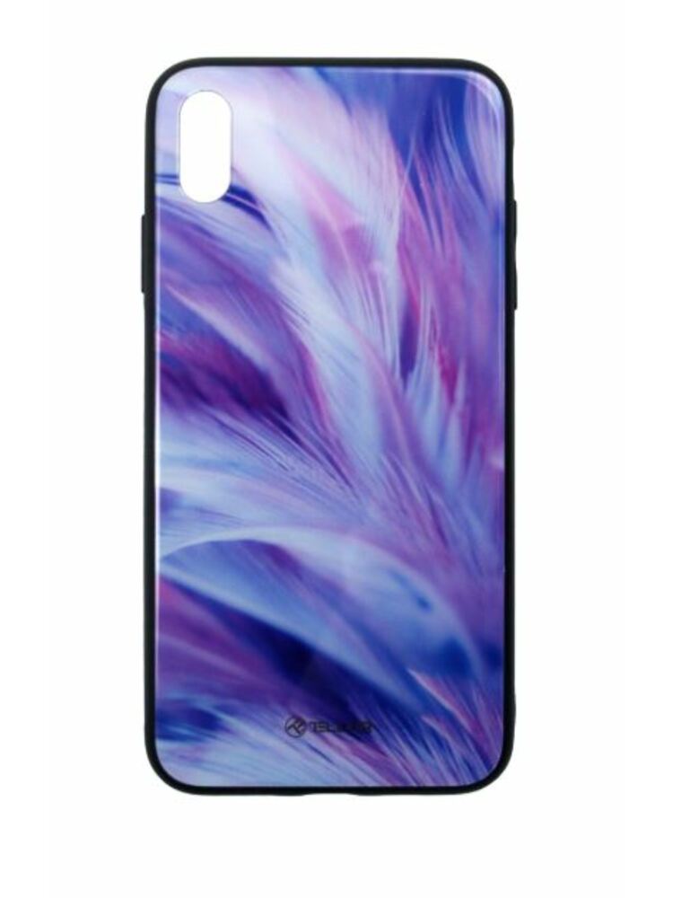 Tellur Cover Glass print for iPhone XS MAX feather