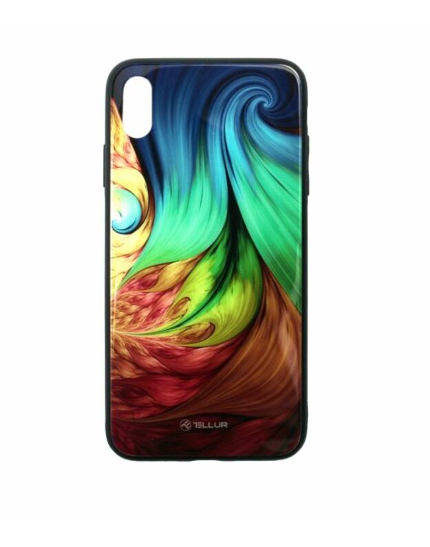 Tellur Cover Glass print for iPhone XS MAX mesmeric