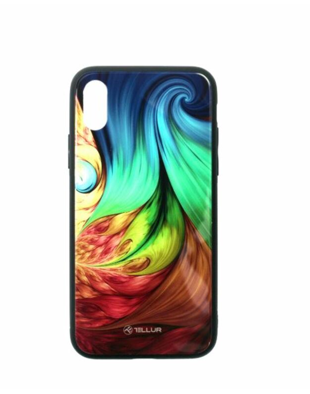 Tellur Cover Glass print for iPhone XS mesmeric