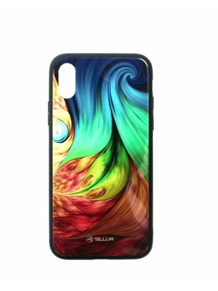 Tellur Cover Glass print for iPhone XS mesmeric