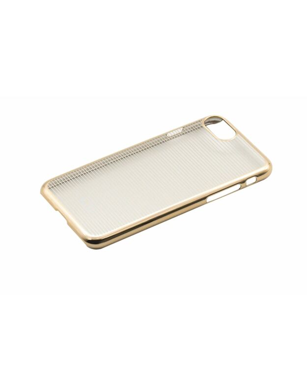 Tellur Cover Hard Case for iPhone 7 Horizontal Stripes gold