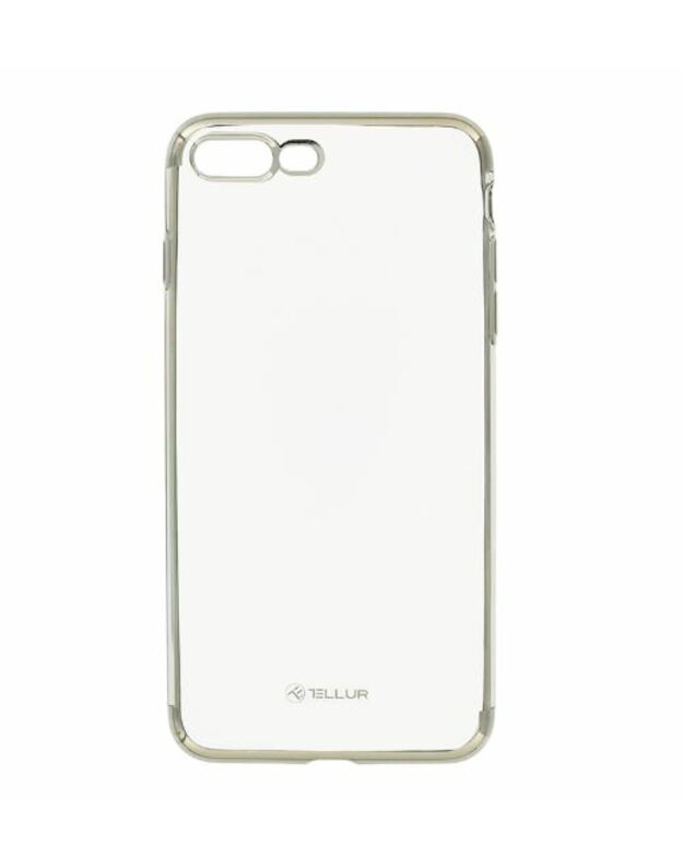 Tellur Cover Silicone Electroplated for iPhone 8 Plus silver