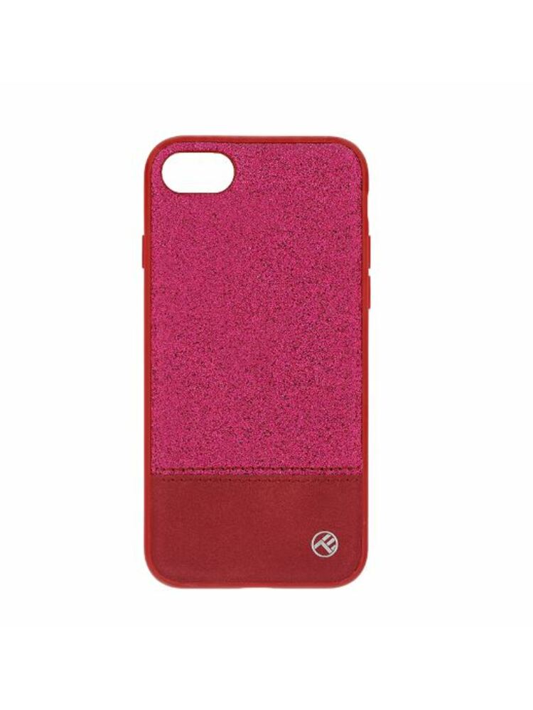 Tellur Cover Synthetic Leather Glitter II for iPhone 8 pink