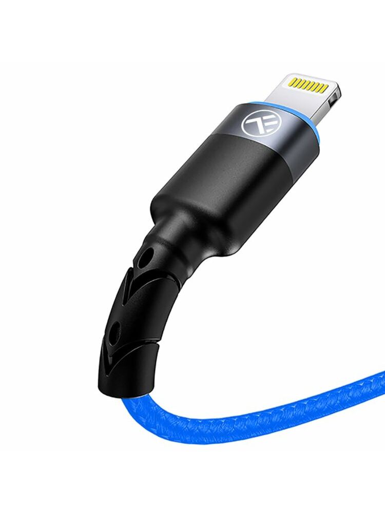 Tellur Data Cable USB to Lightning with LED Light, 3A 1.2m Blue