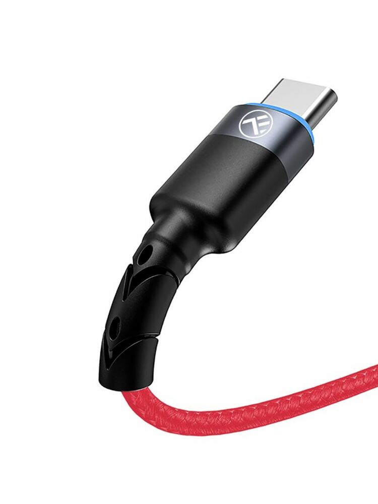 Tellur Data Cable USB to Type-C with LED Light 3A 1.2m Red