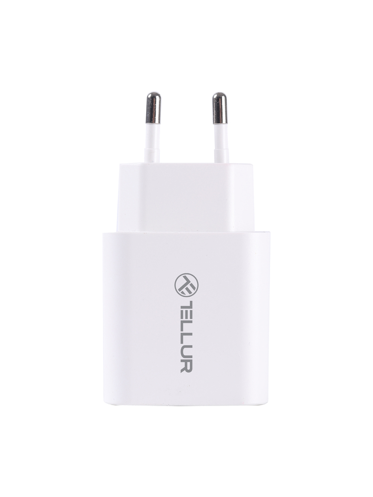 Tellur Dual Port Wall Charger PDHC PD 20W + QC3,0 18W White