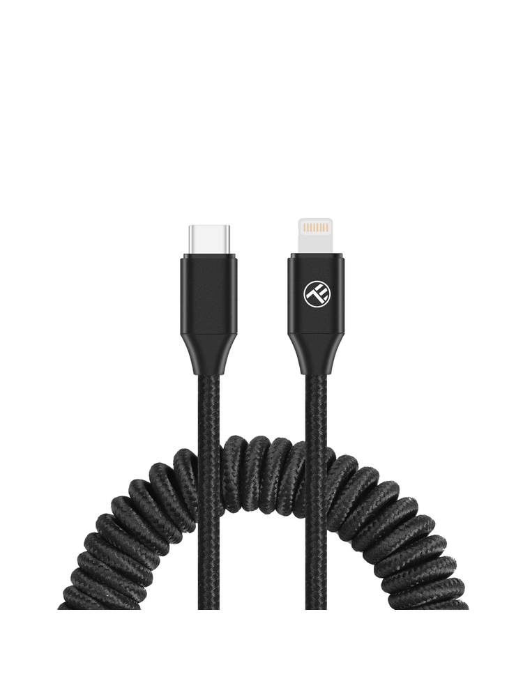 Tellur Extendable USB-C to Lightning Cable PD27W up to 1.8m Black