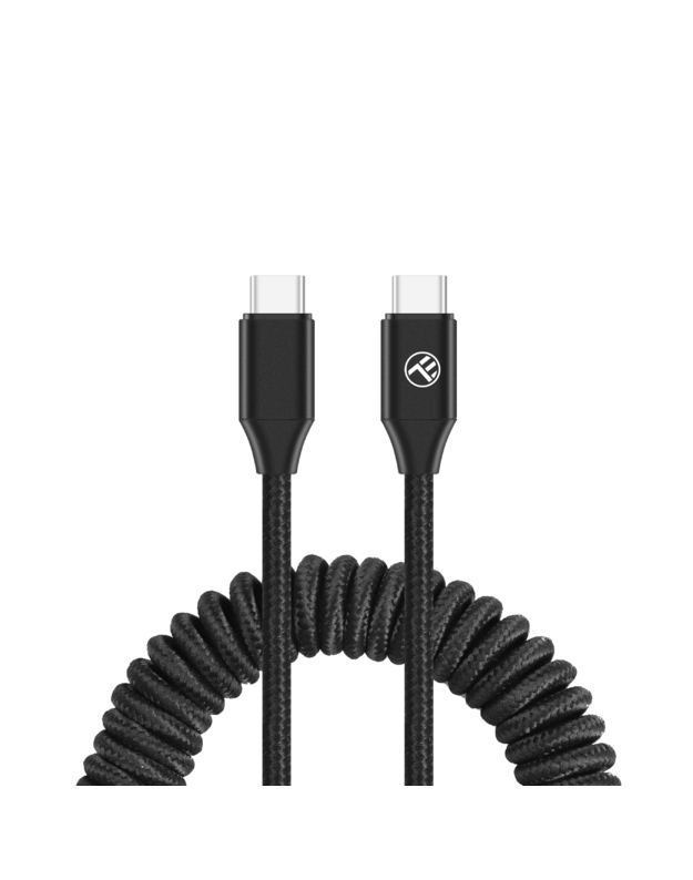 Tellur Extendable USB-C to USB-C Cable PD60W up to 1.8m Black