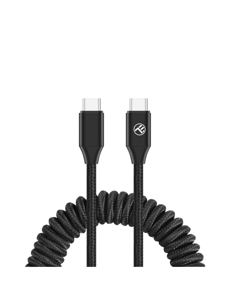 Tellur Extendable USB-C to USB-C Cable PD60W up to 1.8m Black