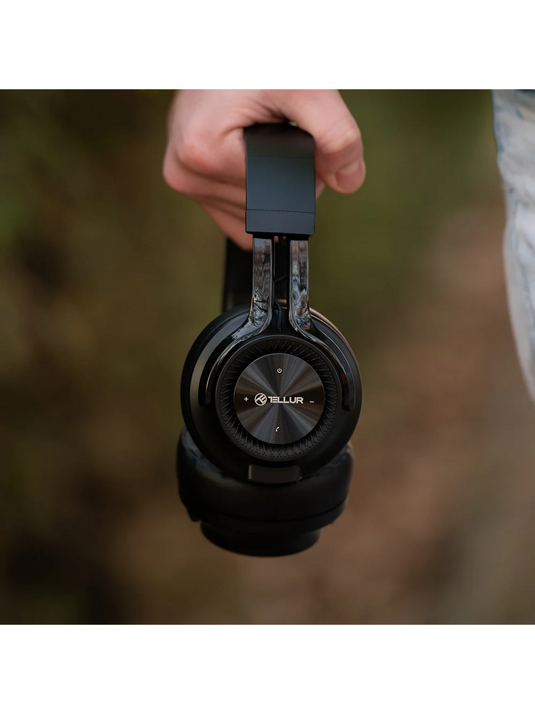 Tellur Feel Bluetooth Over-Ear Headphones Black