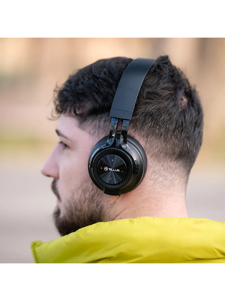 Tellur Feel Bluetooth Over-Ear Headphones Black