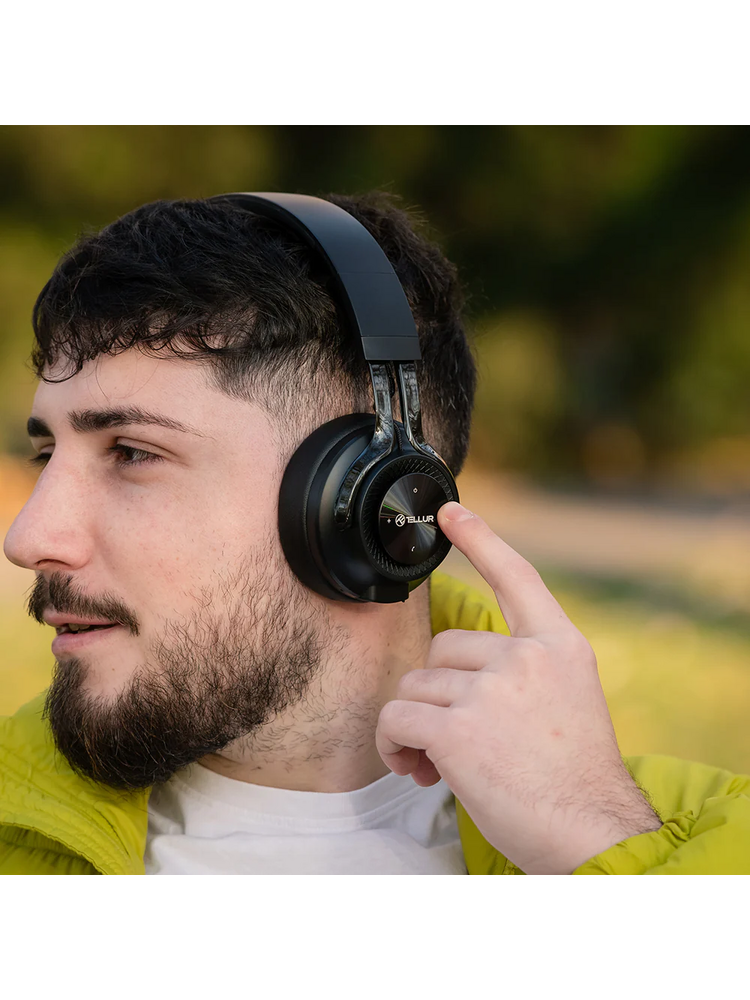 Tellur Feel Bluetooth Over-Ear Headphones Black