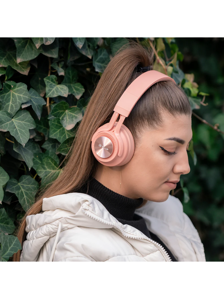 Tellur Feel Bluetooth Over-Ear Headphones Pink