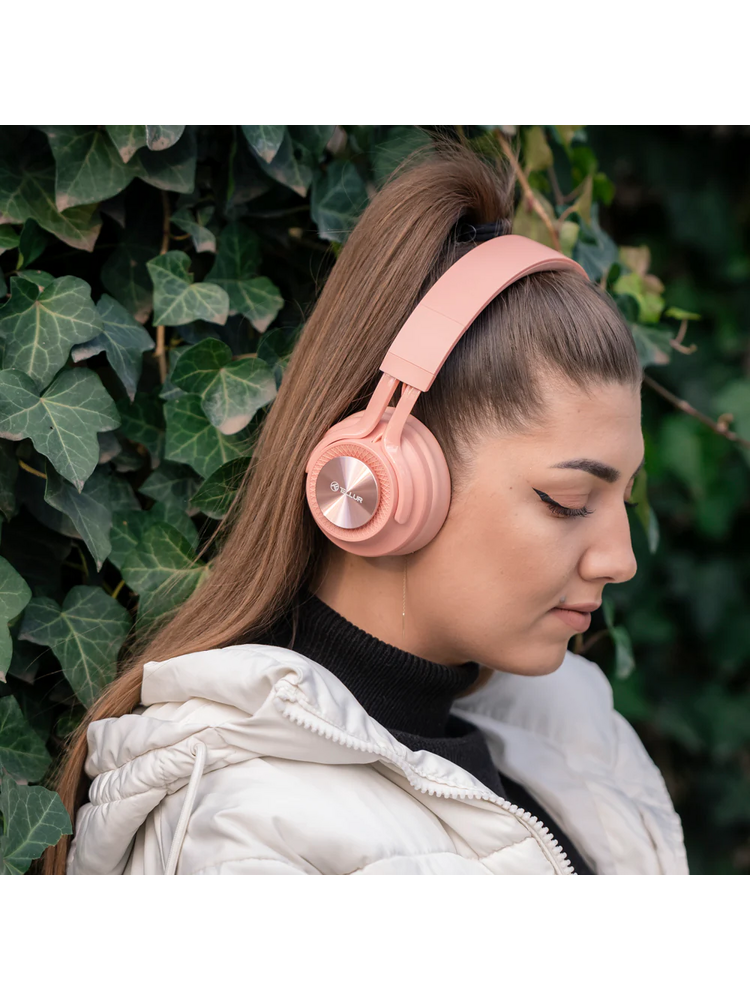 Tellur Feel Bluetooth Over-ear Headphones Pink