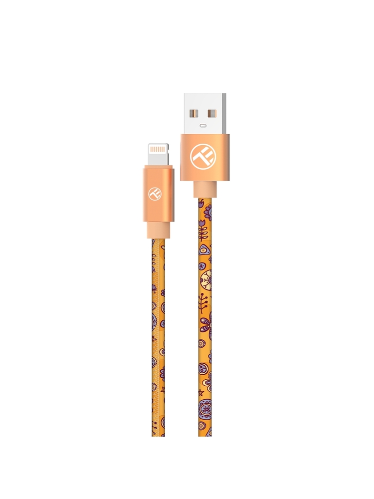 Tellur Graffiti USB to Lightning Cable 3A 1m Orange