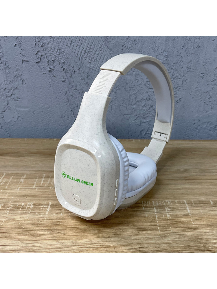 Tellur Green Bluetooth Over-Ear Headphones Pulse Foldable cream