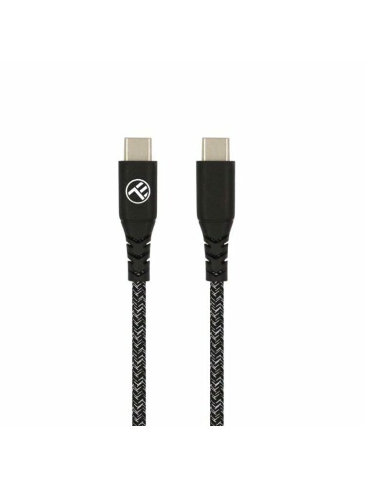 Tellur Green Data cable Type-C to Type-C 3A PD60W 1m nylon black