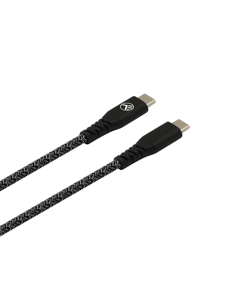Tellur Green Data cable Type-C to Type-C 3A PD60W 1m nylon black