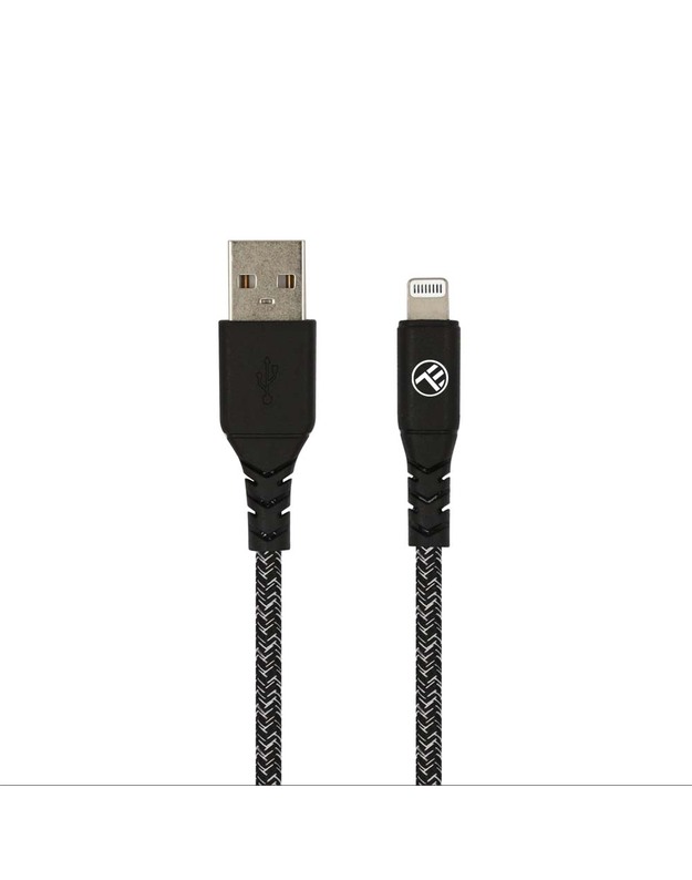 Tellur Green Data cable USB to Lightning 2.4A 1m nylon black