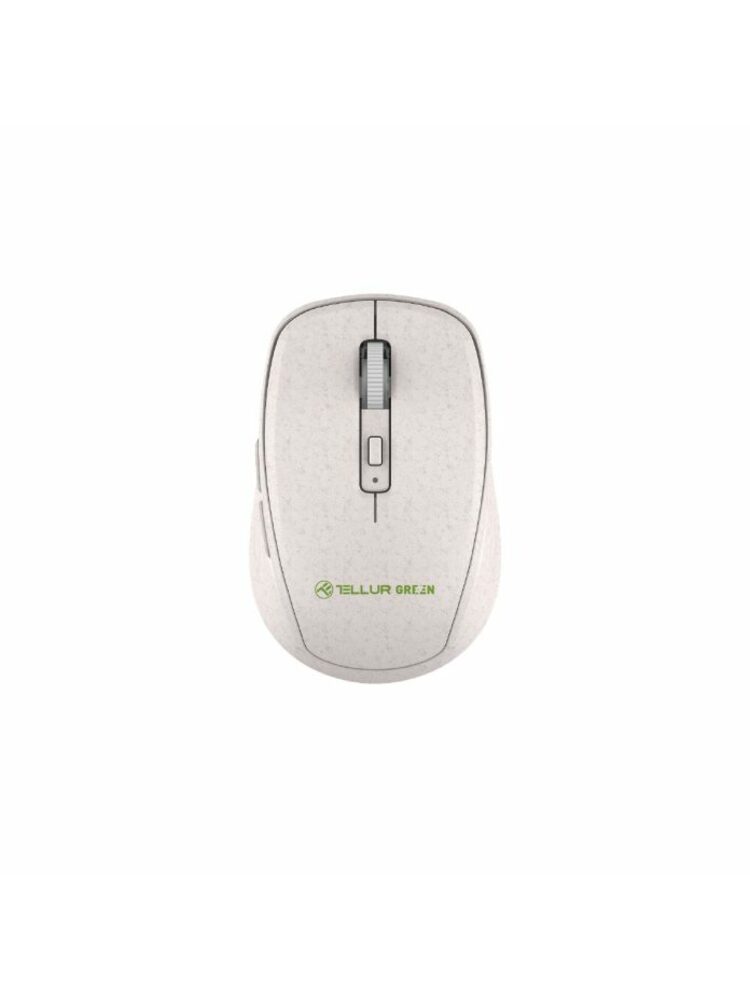 Tellur Green Wireless Mouse Nano Reciever Creame