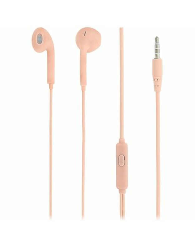 Tellur In-Ear Headset Fly, Noise reduction Memory Foam Ear Plugs pink