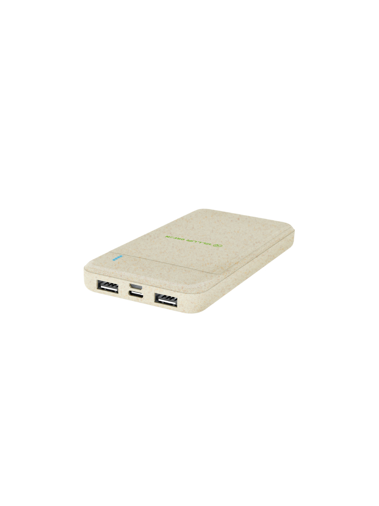 Tellur PD103 Green Power Bank 10000mAh, 2xQC3.0 + PD 18W cream