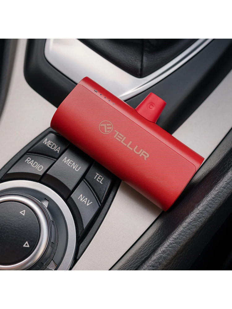 Tellur PD202 Powerbank 5000mAh red