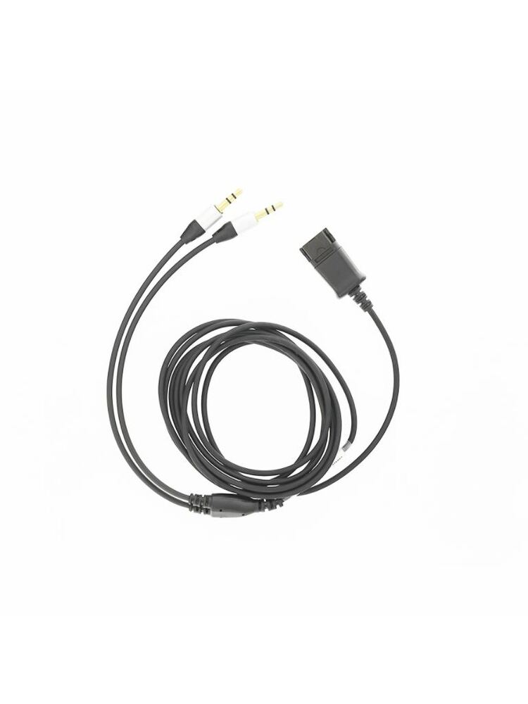 Tellur QD to 2 x Jack 3.5mm adapter cable 2.2m black