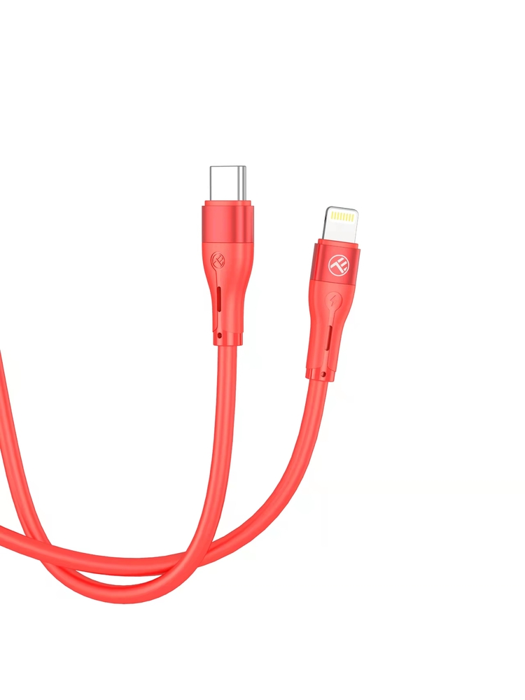 Tellur Silicone Type-C to Lightning Cable PD30W 1m Red