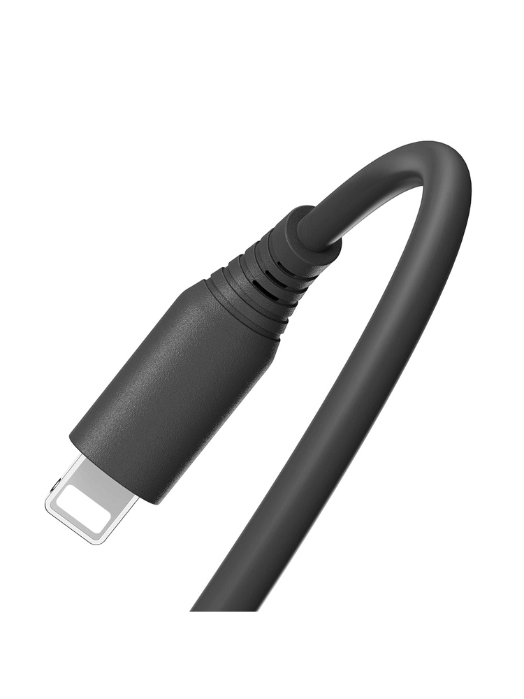 Tellur Silicone USB to Lightning Cable 1m Black