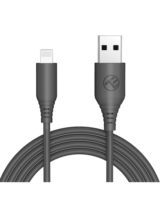 Tellur Silicone USB to Lightning Cable 1m Black