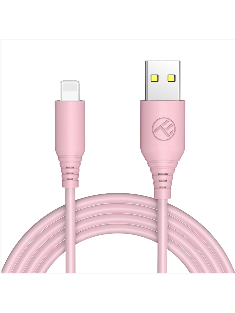 Tellur Silicone USB to Lightning Cable 3A 1m Pink