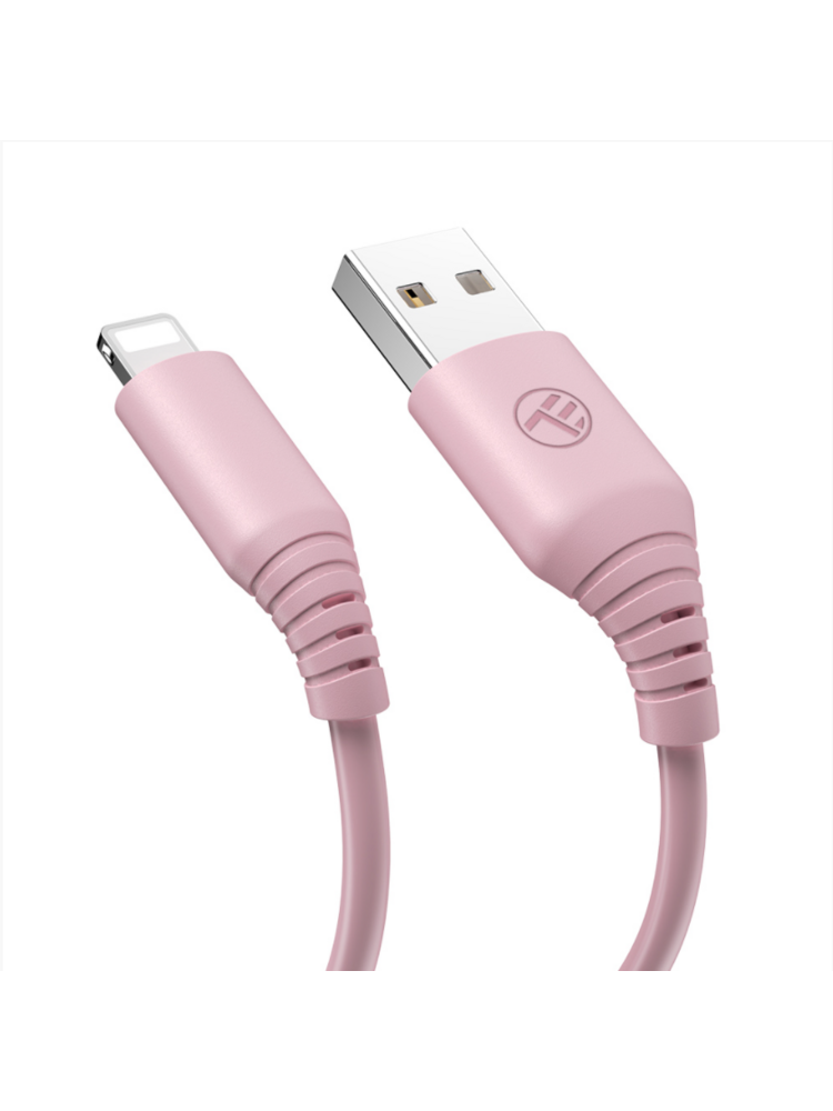 Tellur Silicone USB to Lightning Cable 3A 1m Pink