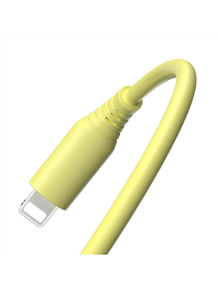 Tellur Silicone USB to Lightning Cable 3A 1m Yellow