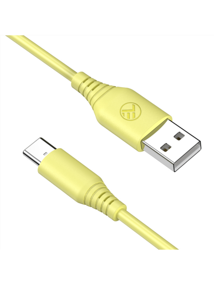 Tellur Silicone USB to Type-C Cable 3A 1m Yellow